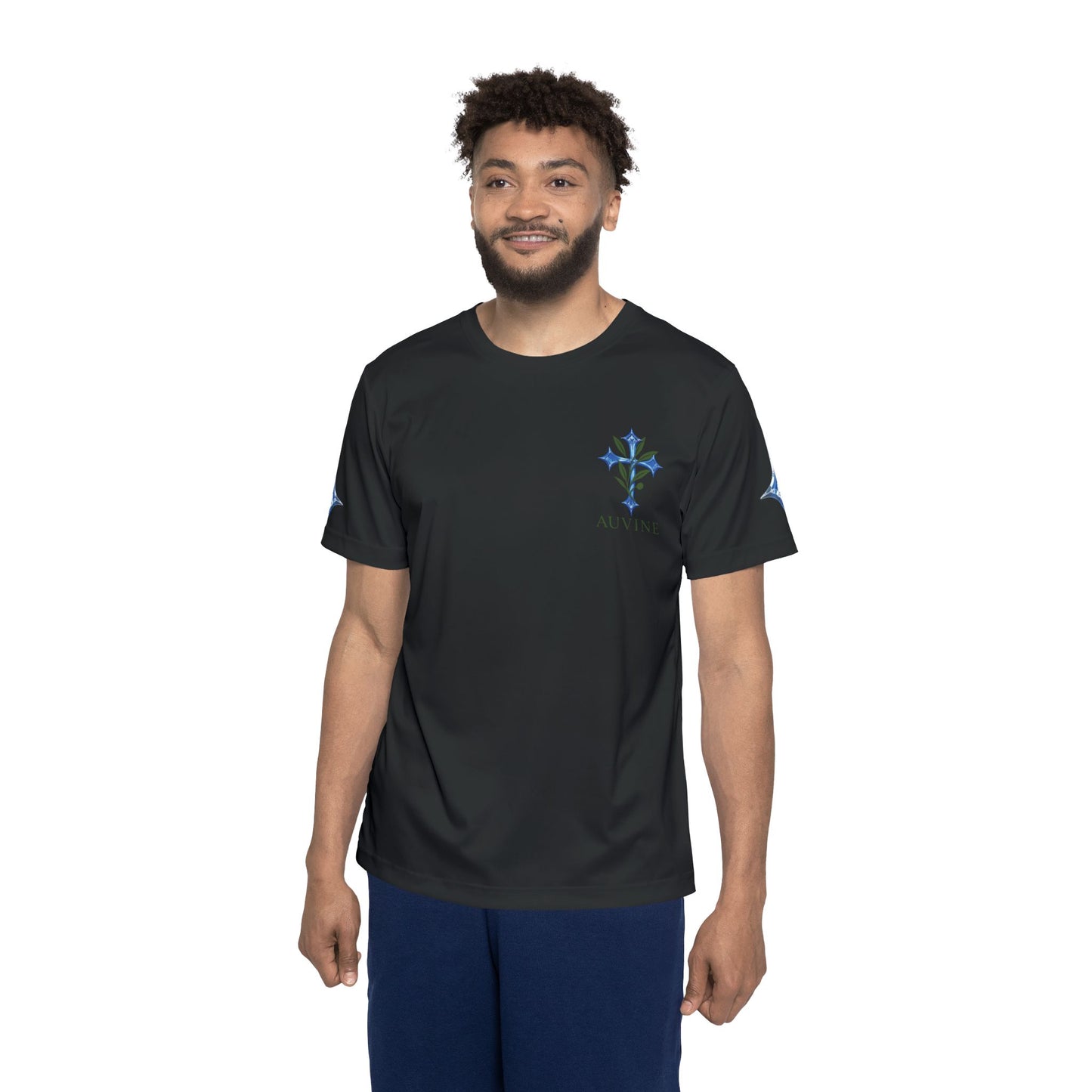 Men's Sports Jersey (AOP) with Stylish Cross Design - Perfect for Sports, Workout, Casual Wear, Gifts