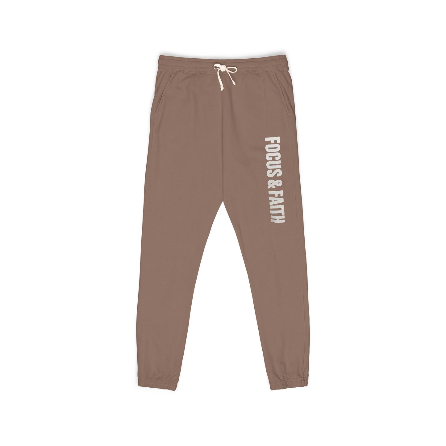 Vertical Logo Sweatpants — Garment-Dyed Fleece Joggers