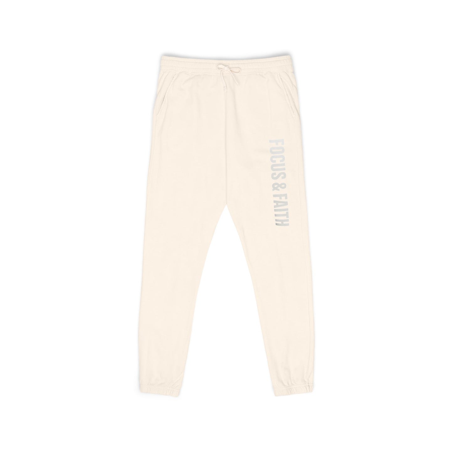 Vertical Logo Sweatpants — Garment-Dyed Fleece Joggers
