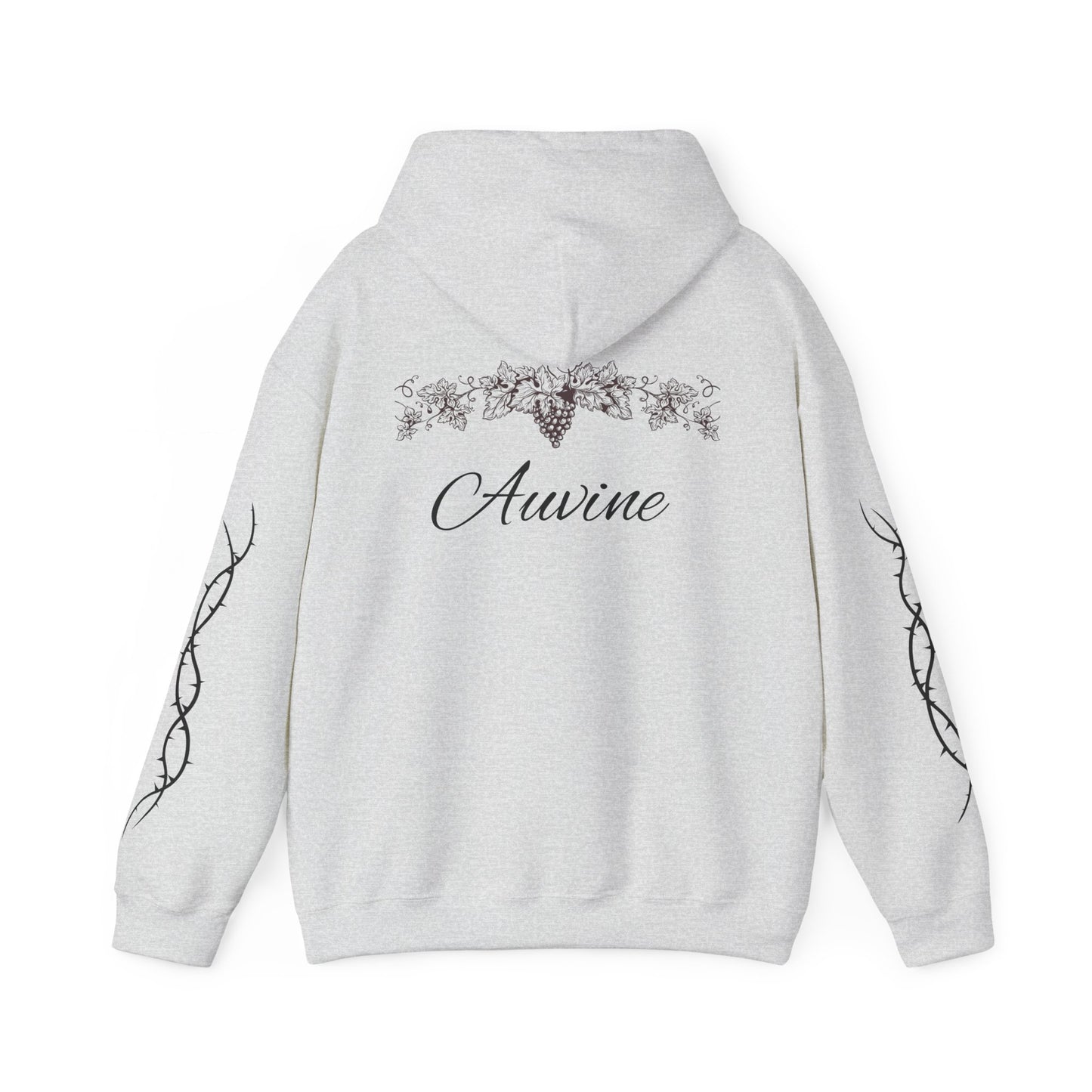 Botanical Script Hoodie | Cozy Unisex Sweatshirt, Gift for Nature Lovers, Casual Wear, Fall Fashion, Everyday Comfort