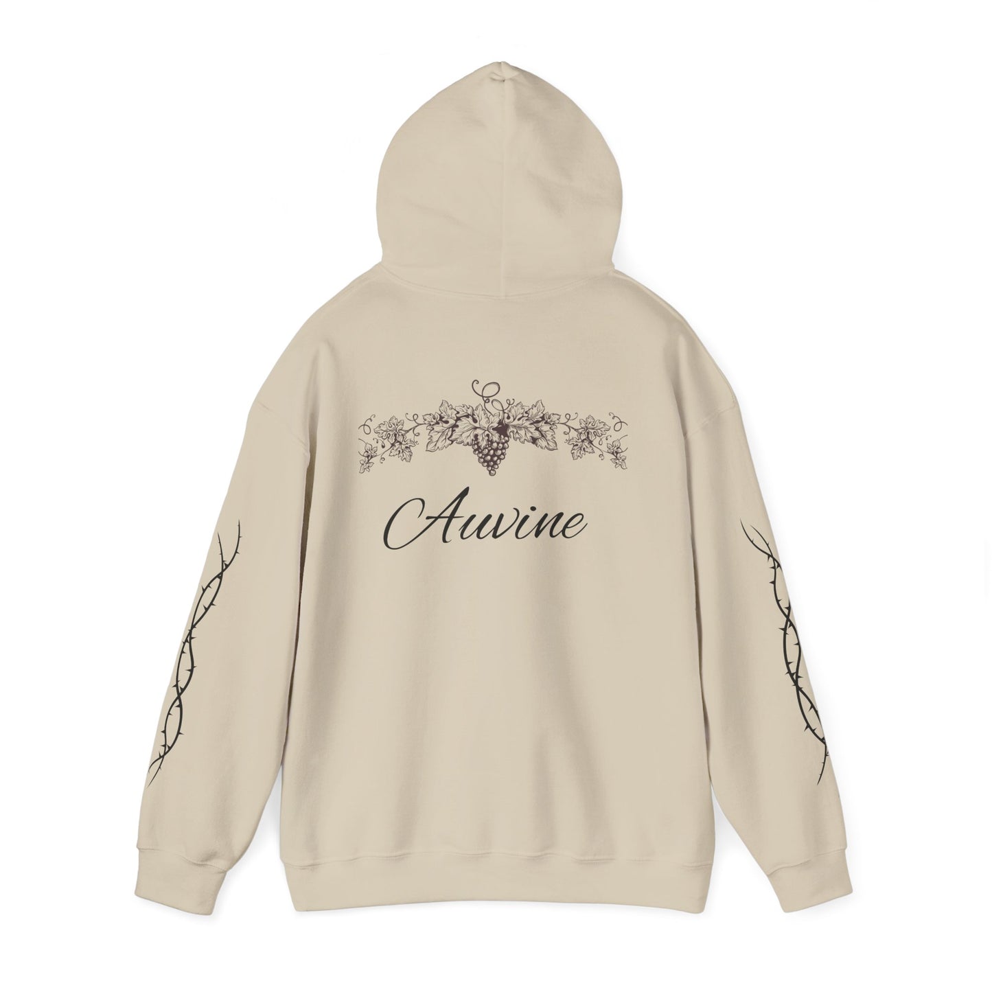 Botanical Script Hoodie | Cozy Unisex Sweatshirt, Gift for Nature Lovers, Casual Wear, Fall Fashion, Everyday Comfort