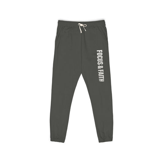 Vertical Logo Sweatpants — Garment-Dyed Fleece Joggers
