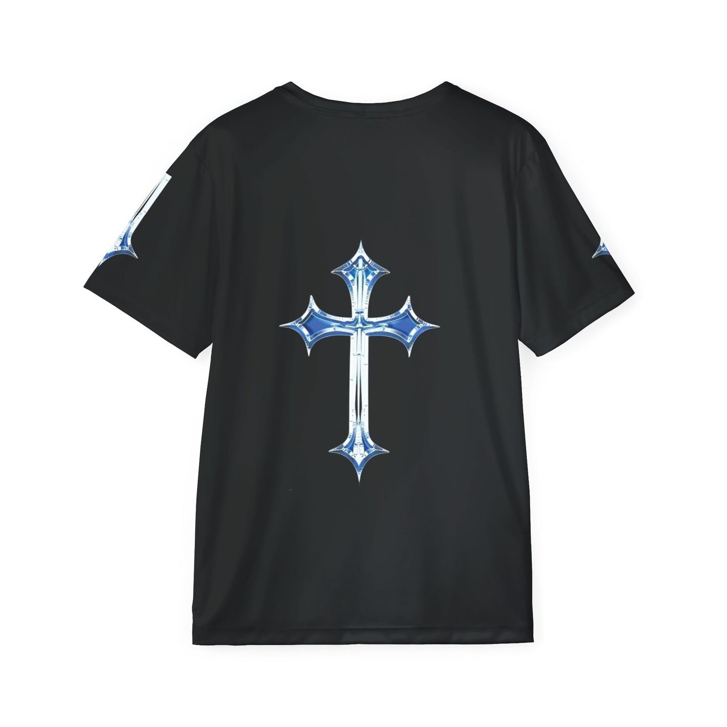 Men's Sports Jersey (AOP) with Stylish Cross Design - Perfect for Sports, Workout, Casual Wear, Gifts
