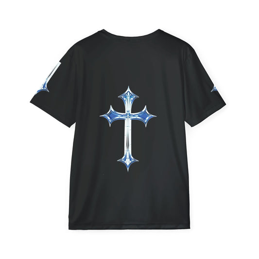 Men's Sports Jersey (AOP) with Stylish Cross Design - Perfect for Sports, Workout, Casual Wear, Gifts