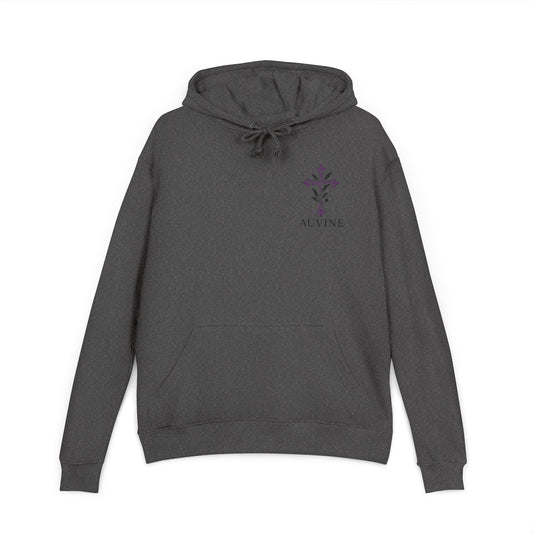 Stylish Unisex French Terry Hoodie with Purple Cross Design, Casual Wear, Gift for Teens, Faith-Inspired Fashion, Perfect for Cozy Days