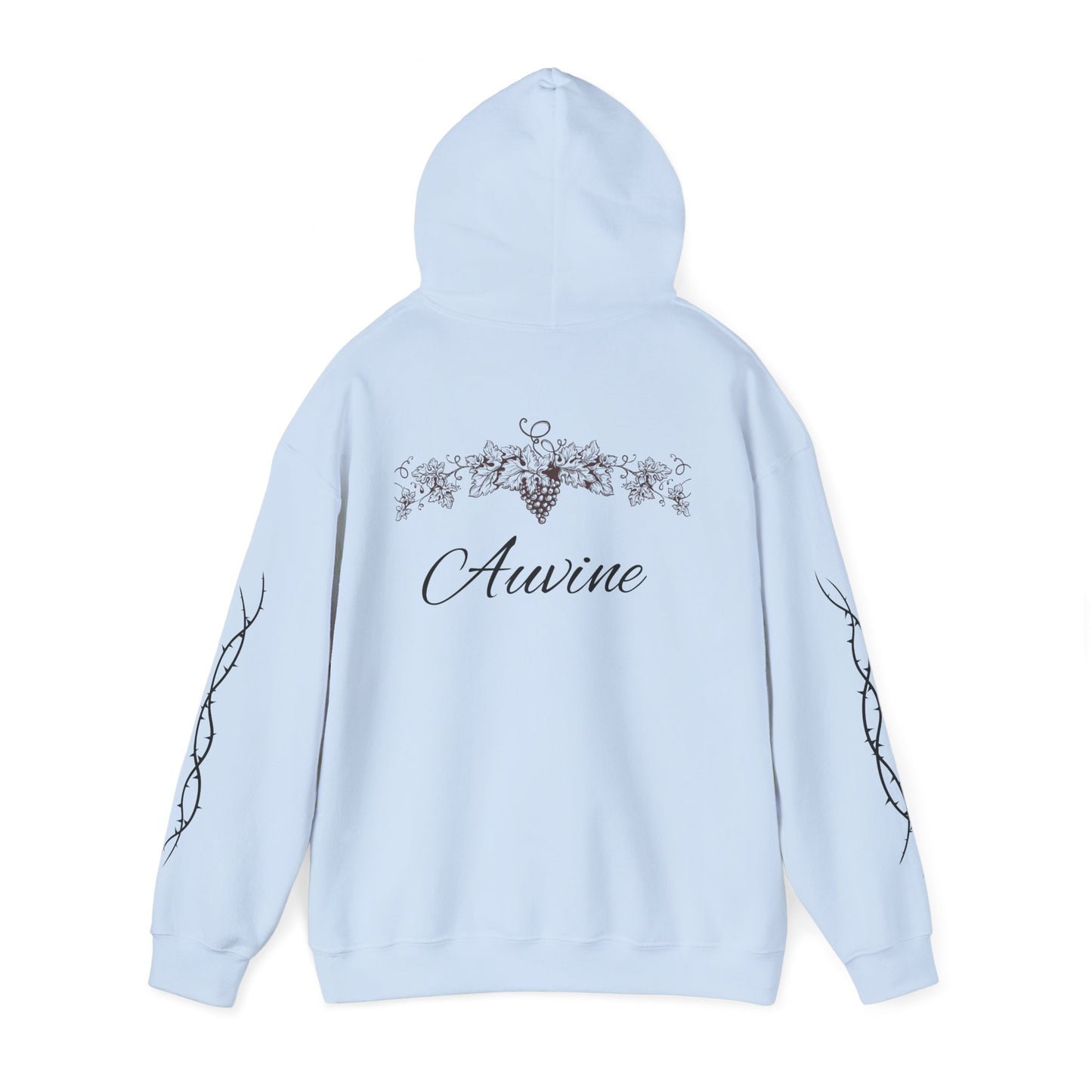 Botanical Script Hoodie | Cozy Unisex Sweatshirt, Gift for Nature Lovers, Casual Wear, Fall Fashion, Everyday Comfort