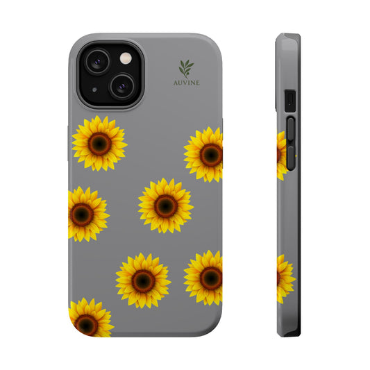 Sunny Floral Magnetic Phone Cases, Sunflower Phone Cases, Cute Tech Accessories, Durable Cases, Gifts for Her/him