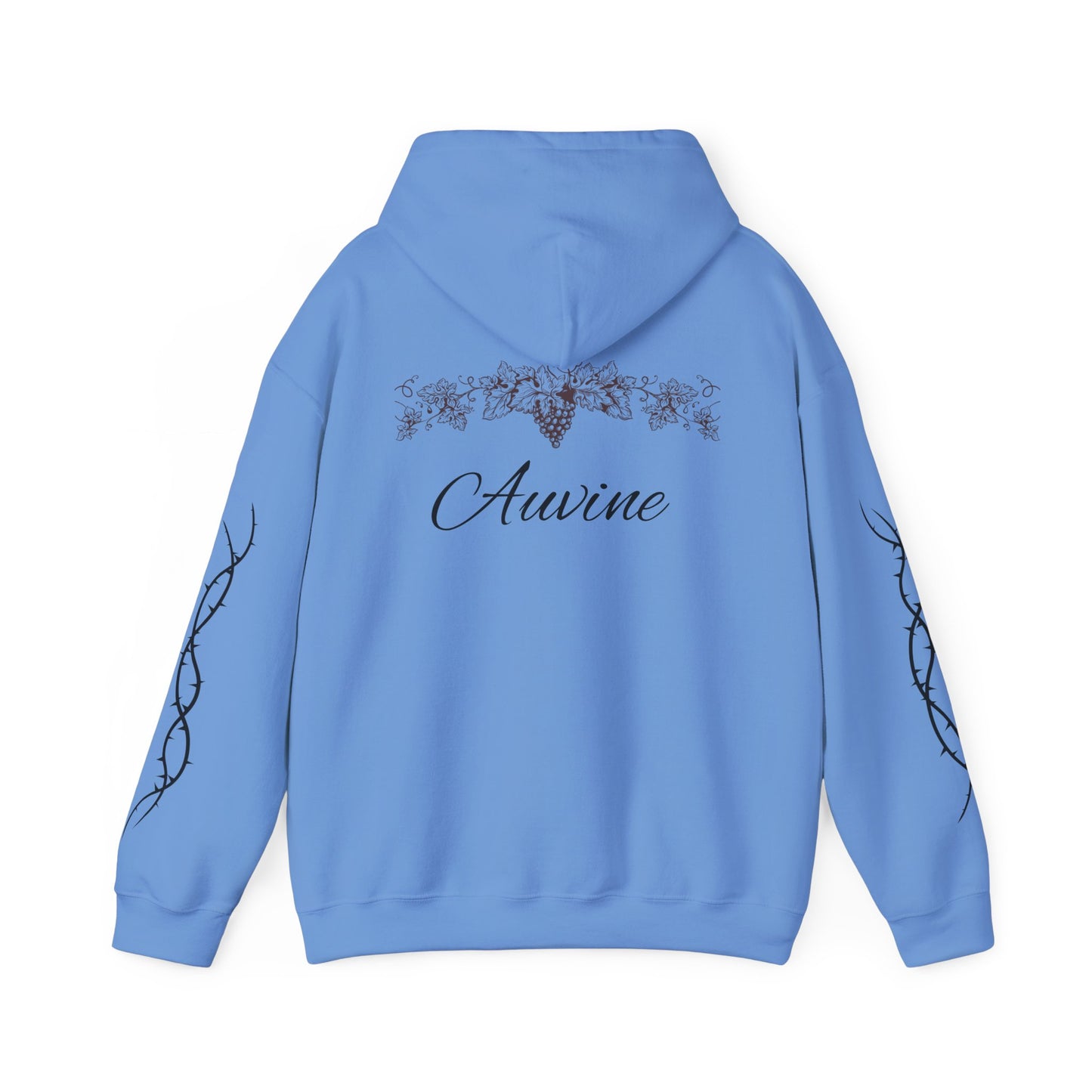 Botanical Script Hoodie | Cozy Unisex Sweatshirt, Gift for Nature Lovers, Casual Wear, Fall Fashion, Everyday Comfort