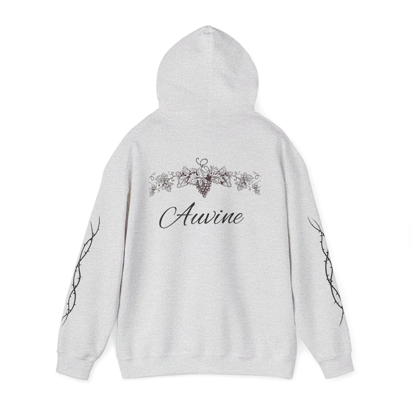 Botanical Script Hoodie | Cozy Unisex Sweatshirt, Gift for Nature Lovers, Casual Wear, Fall Fashion, Everyday Comfort