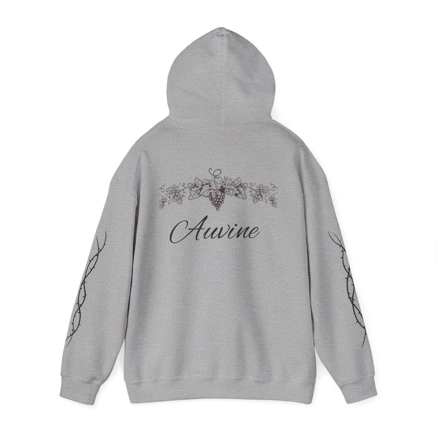 Botanical Script Hoodie | Cozy Unisex Sweatshirt, Gift for Nature Lovers, Casual Wear, Fall Fashion, Everyday Comfort