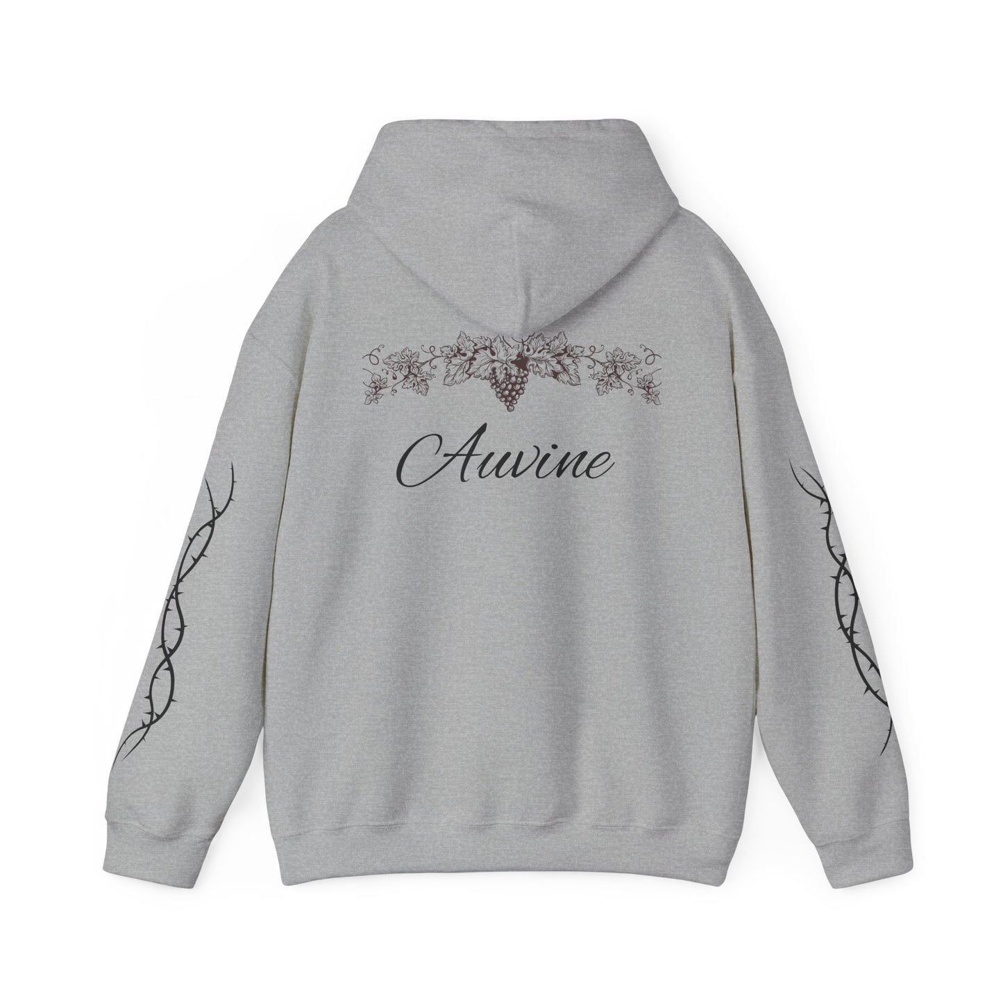 Botanical Script Hoodie | Cozy Unisex Sweatshirt, Gift for Nature Lovers, Casual Wear, Fall Fashion, Everyday Comfort