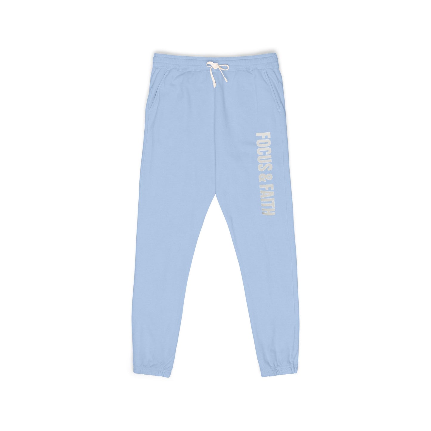 Vertical Logo Sweatpants — Garment-Dyed Fleece Joggers