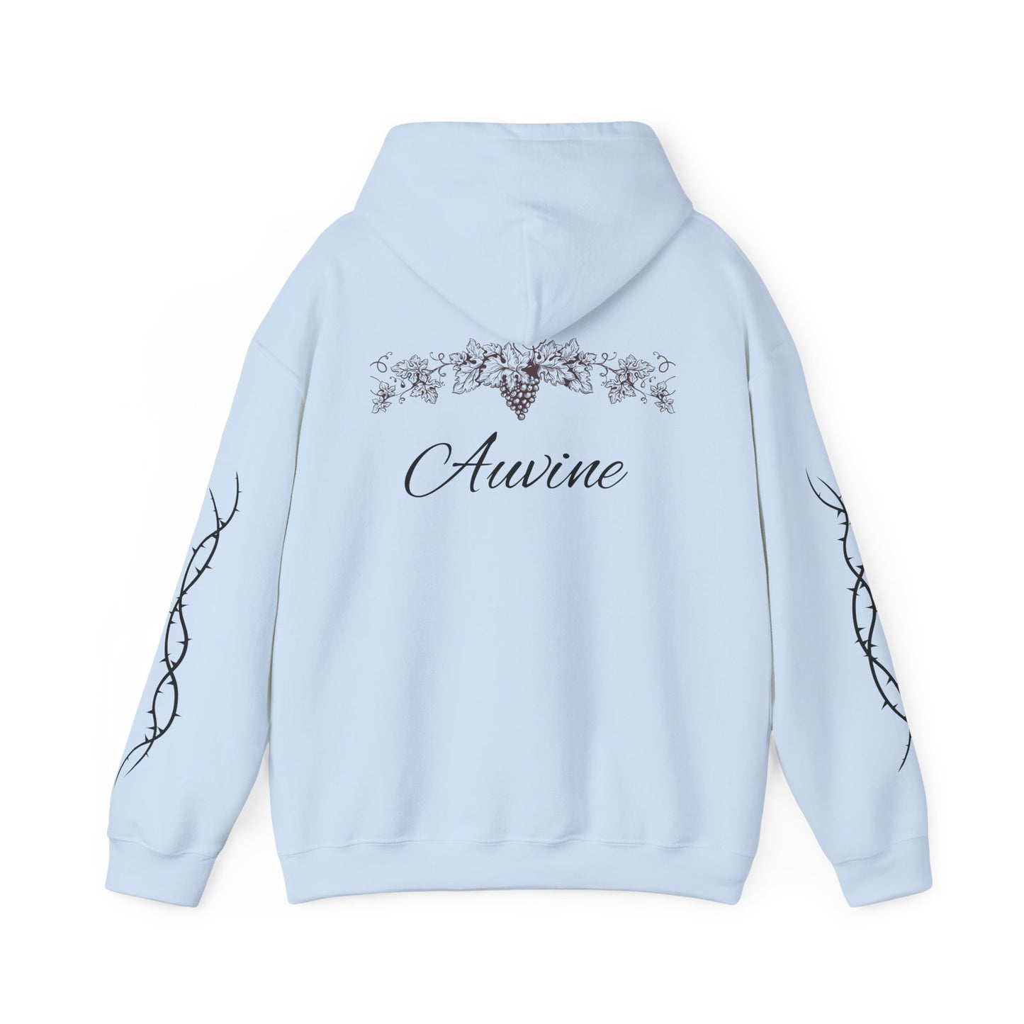 Botanical Script Hoodie | Cozy Unisex Sweatshirt, Gift for Nature Lovers, Casual Wear, Fall Fashion, Everyday Comfort