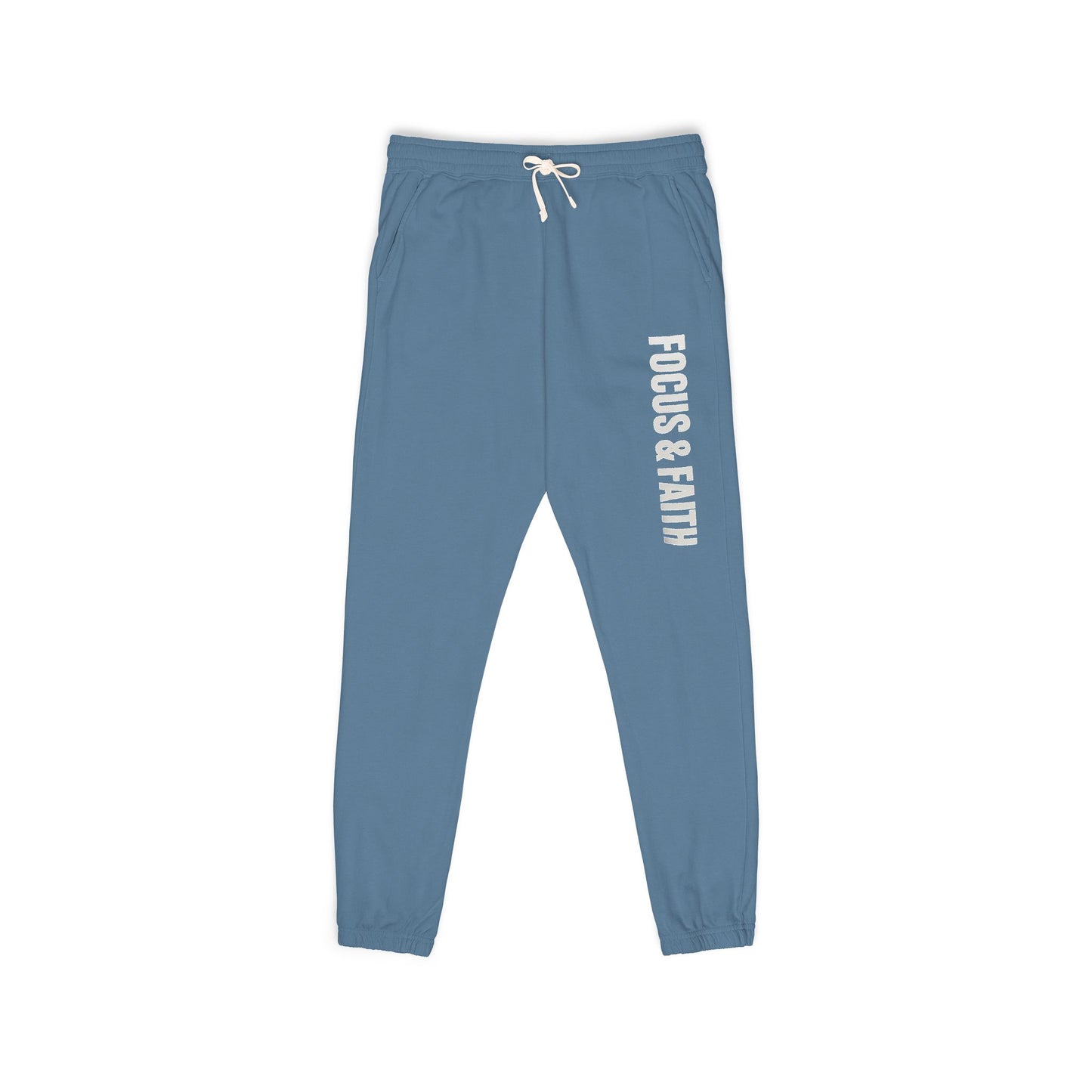 Vertical Logo Sweatpants — Garment-Dyed Fleece Joggers