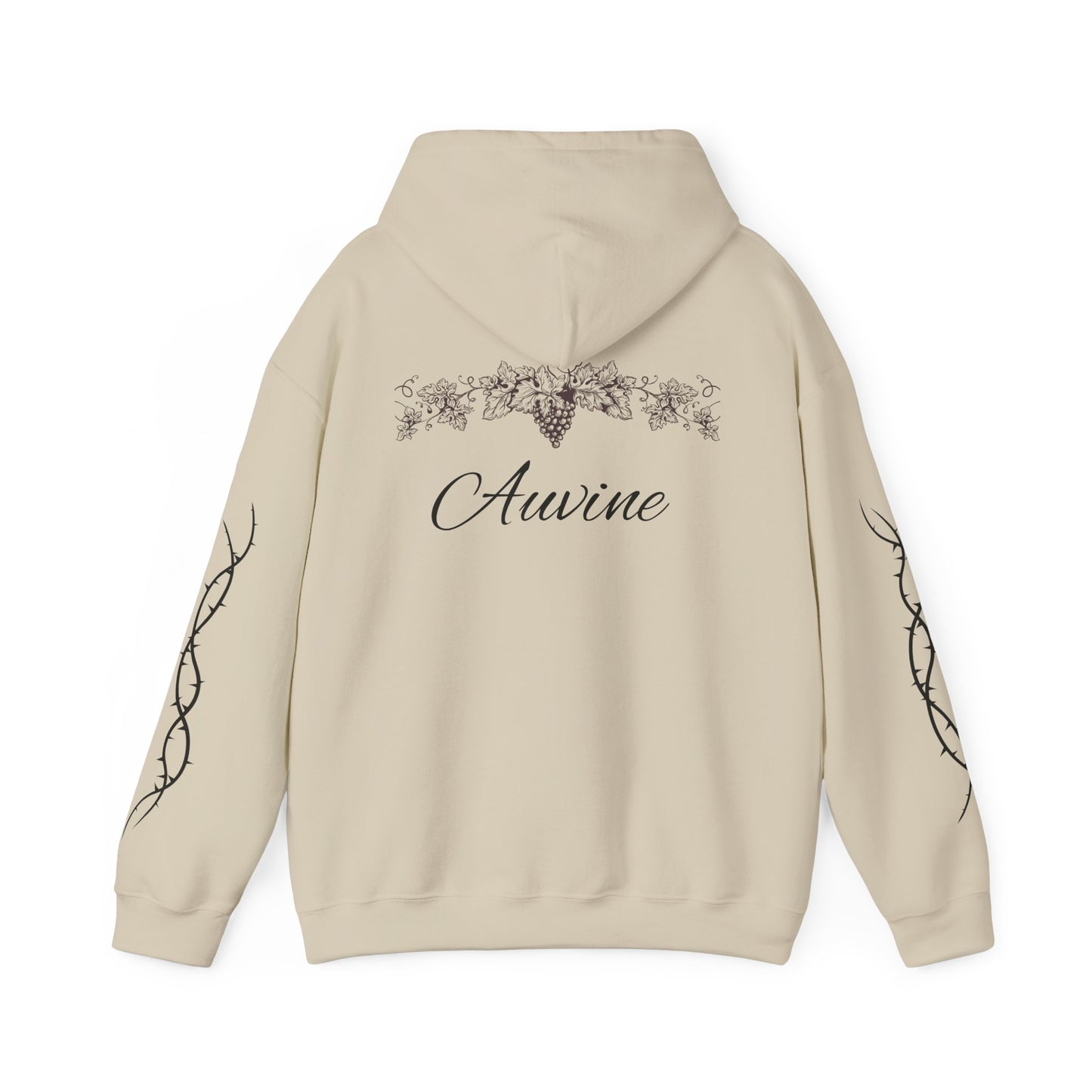 Botanical Script Hoodie | Cozy Unisex Sweatshirt, Gift for Nature Lovers, Casual Wear, Fall Fashion, Everyday Comfort